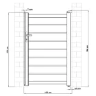G21 Reno kiskapu 100x158 cm balos, antracit