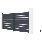 Kapu G21 Reno 350x158 cm kétszárnyú, antracit színű