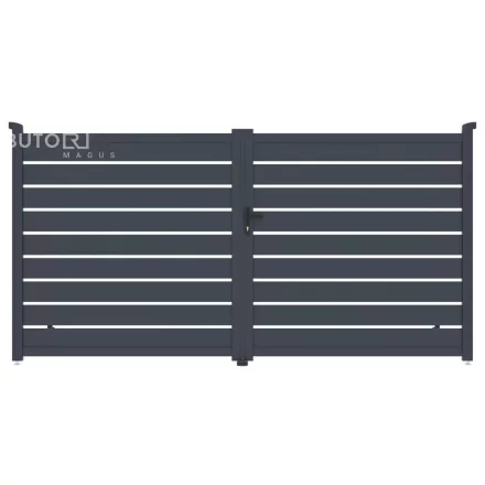 Kapu G21 Reno 350x176 cm kétszárnyú, antracit színű