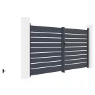 Kapu G21 Reno 350x176 cm kétszárnyú, antracit színű