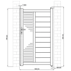 Kapu G21 Marion 100x173 cm BALOS, antracit