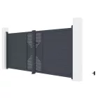 Kapu G21 Marion 350x158 cm kétszárnyú, antracit színű