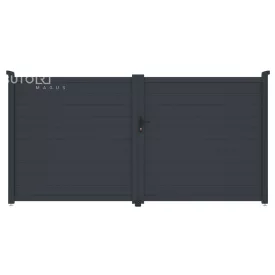   G21 Orlando 350x173 cm-es kétszárnyú kapu, antracit színben
