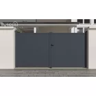 G21 Orlando 350x173 cm-es kétszárnyú kapu, antracit színben