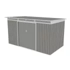 Kerti ház G21 GRAH 700 - 340 x 206 cm, metál szürke 