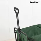 Összecsukható prémium kerti strandkocsi tetővel zöld