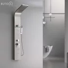 Alegro Silver hidromasszázs zuhanypanel, rozsdamentes acél