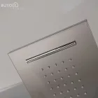 Alegro Silver hidromasszázs zuhanypanel, rozsdamentes acél