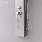 Alegro Silver hidromasszázs zuhanypanel, rozsdamentes acél