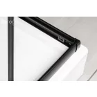 Olga SQ Element 80x90 fekete szögletes zuhanykabin tálca nélkül