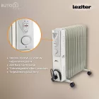 Norde 11 tagos olajradiátor 1000W/1500W/2500W