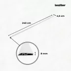 Vinyl SPC padló szintkiegyenlítő Reno kőhatású szürke 2400x45x8 mm