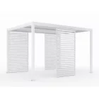 LUXE Lamellás oldalpanel (R) 123x218cm 4 m-ig fehér