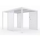 LUXE Lamellás oldalpanel (R) 123x218cm 4 m-ig fehér