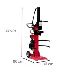 Függőleges elektromos rönkhasító HYV8T-V 3000W 8T