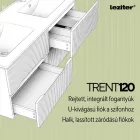 Trent 120 alsó szekrény mosdóval