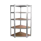 Nagy teherbírású sarokpolc 180x70x40-40 cm 175 kg króm