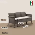 Venus Large 7 személyes kerti bútor garnitúra