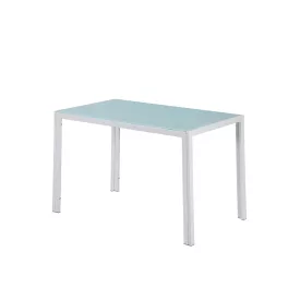 Ezra 120 cm szögletes üveg étkezőasztal