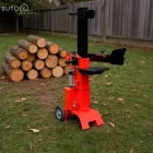 Függőleges elektromos rönkhasító állítható munkaasztallal HYV6T-II 3000W 6T
