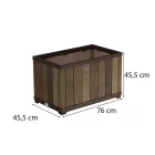 Deco tégla alakú műanyag virágláda 81 L