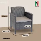 Venus Large V 7 személyes kerti bútor garnitúra