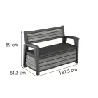 Decocoat műanyag kerti pad/tároló 227 L
