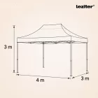 Összecsukható kerti pavilon 3x4 m