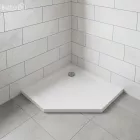 Modena Slim ötszögletű alacsony akril zuhanytálca 100x100 cm