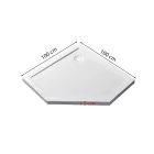 Modena Slim ötszögletű alacsony akril zuhanytálca 100x100 cm
