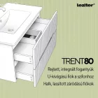 Trent 80 alsó szekrény mosdóval