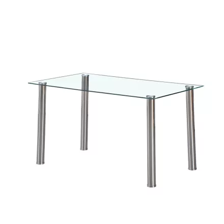 Berna 140 cm szögletes üveg étkezőasztal