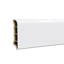 Vinyl SPC padlószegély Snow white 2400x60x12 mm