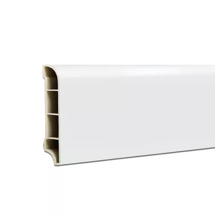 Vinyl SPC padlószegély Snow white 2400x60x12 mm