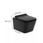 Tina fali rimless WC soft close ülőkével