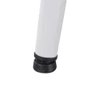 Bora 140 cm szögletes szinterezett kő étkezőasztal fehér