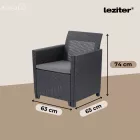 Claire XV 13 személyes sarokgarnitúra orlando asztallal