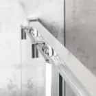 Solid SQ 100 króm szögletes zuhanykabin zuhanytálcával
