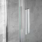 Solid SQ 100 króm szögletes zuhanykabin zuhanytálcával