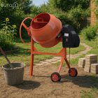 Mixer 120 betonkeverő 220V 450W 120 l