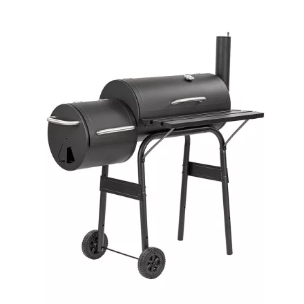 Faszenes kerti grillsütő füstölővel