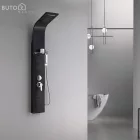 Alegro Black hidromasszázs zuhanypanel, rozsdamentes acél