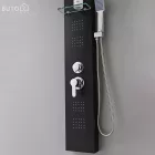 Alegro Black hidromasszázs zuhanypanel, rozsdamentes acél