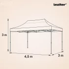 Összecsukható kerti pavilon 3x4,5 m