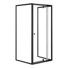 Flexi 90x90 cm falsíkra szerelhető szögletes zuhanykabin zuhanytálca nélkül