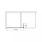 Walker 90x195 cm Walk in zuhanyfal