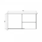 Walker 90x195 cm Walk in zuhanyfal
