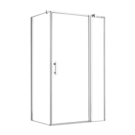   Simple 80x100 cm nyílóajtós aszimmetrikus zuhanykabin zuhanytálca nélkül