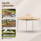 Összecsukható kerti pavilon 3x6 m