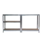 Nagy teherbírású polc 150x70x30 cm 150 kg króm